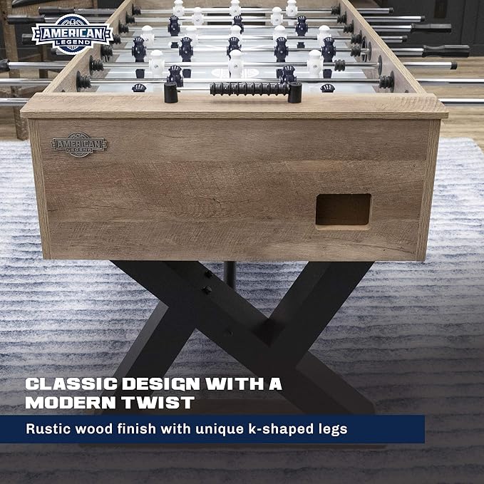 American Legend Foosball Tables - Modern Design - Official Size Playfield - Kirkwood and Manhattan Styles