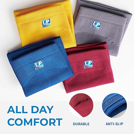 LP SUPPORT 667 Compression Sleeve Leg Full Length for Sports, Cycling, Running, Basketball, for Men Women (Yellow, S, 1pcs)