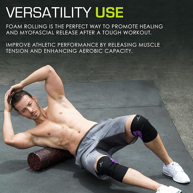 ProsourceFit High Density Foam Rollers 36 - inches Long,Firm Full Body Athletic Massage Tool for Back Stretching, Yoga, Pilates, Post Workout Muscle Recuperation