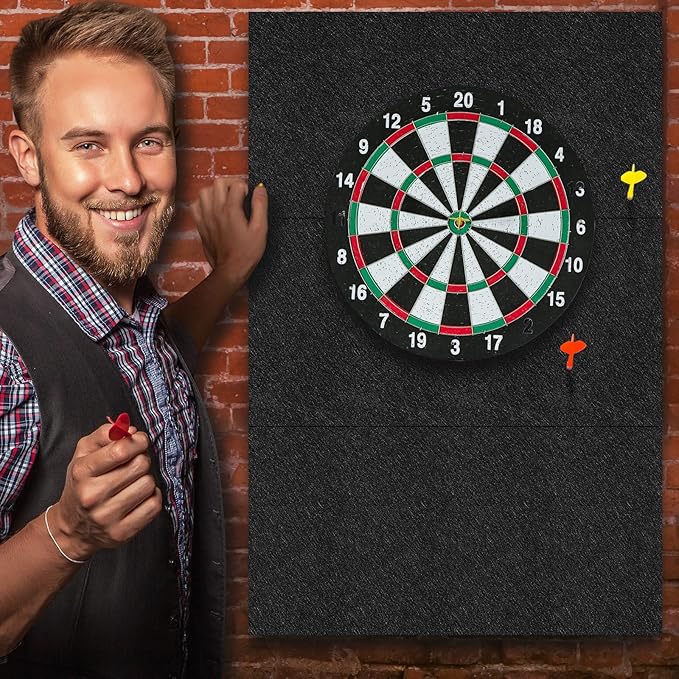 Dart Board Backing Felt Wall Tiles Cork Dart Board Backer Alternative Self-Adhesive Wall Protectors Square Backing Tiles