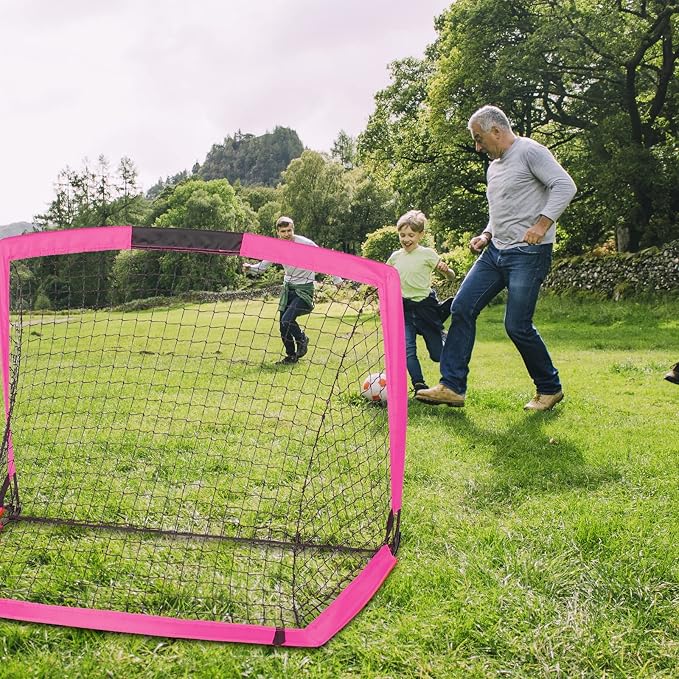 Soccer Goal with Carry Bag, 10/9MM Strengthen Pole, Arched Design, Kids Soccer Goals for Backyard Set 5x 3.1/3.6x2.7/2.9x2.4ft Portable Pop Up Soccer Nets for Toddler, Adults, Youth Games, Play, Gifts