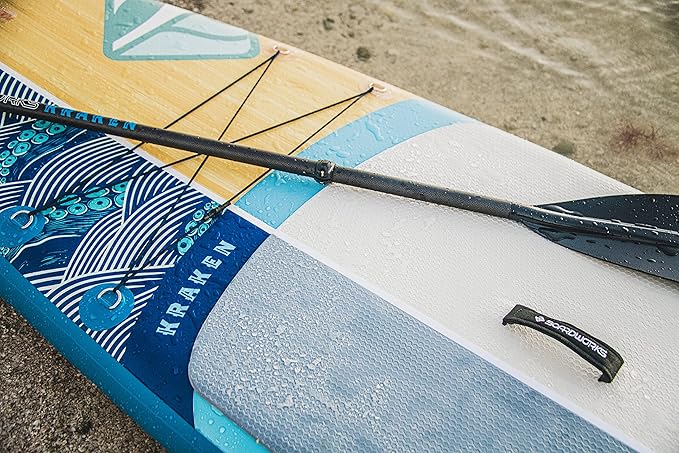Boardworks SHUBU SUP - All Water Inflatable Stand-Up Paddle Board - SUP Includes Complete Kit with Paddle, Backpack Carry Bag, Leash, Dry Bag and Pump