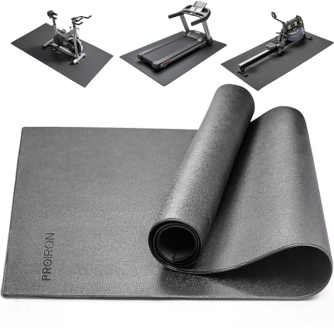 PROIRON Heavy Duty Exercise Equipment Mat, Treadmill Mat - 45"x32", 48"x24", 78"x36" - Floor Protector for Home Gym, Exercise Bike, Weight Bench, Rowing Machine, Cross Trainer