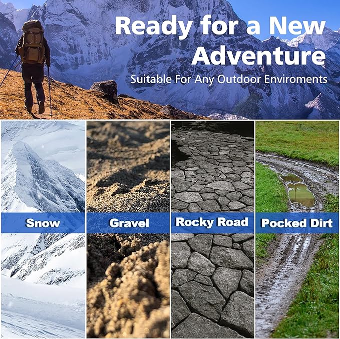 aiGear Hiking Walking Stick with 3 Survival Tool Tactical Walking Staff Adjustable Outdoor Trekking Poles for Survival Camping Hiking