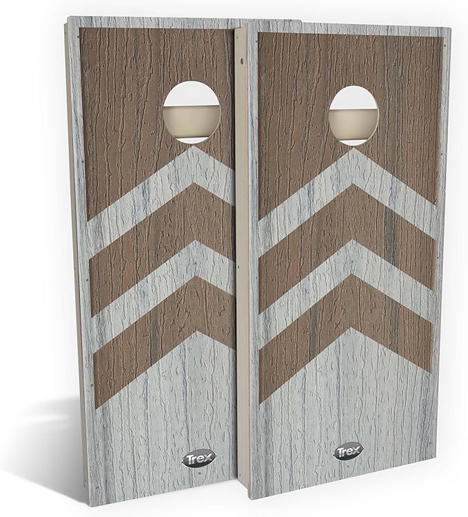 Slick Woody's Professional-Grade TREX Cornhole Boards - 4'x2' All Weather Regulation Corn Hole Toss Game with 8 Resin Filled Bags