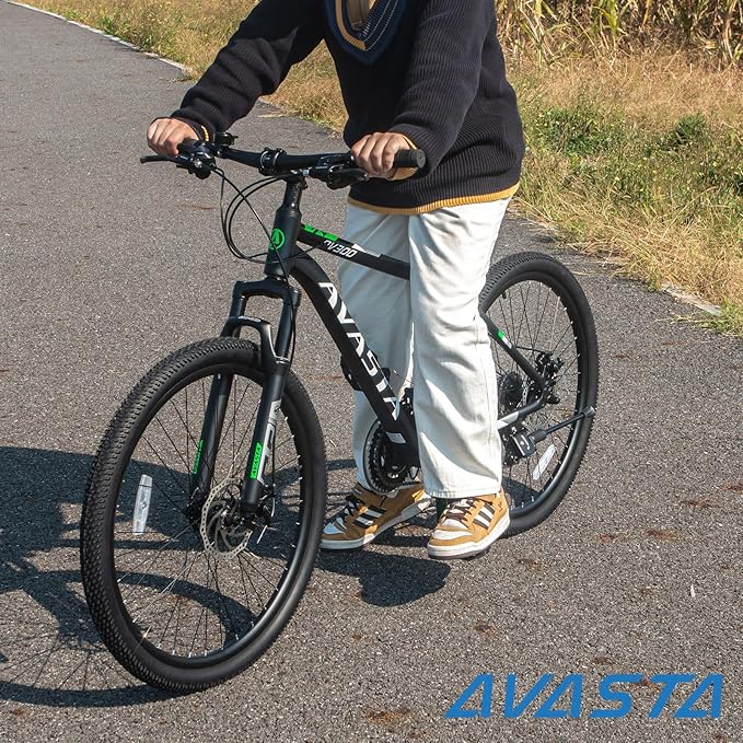 AVASTA AV300 26 27.5 inch Mountain Bike with 21-Speed，Aluminum Frame, Dual Disc Brake, Comfortable Saddle,Multiple Colors