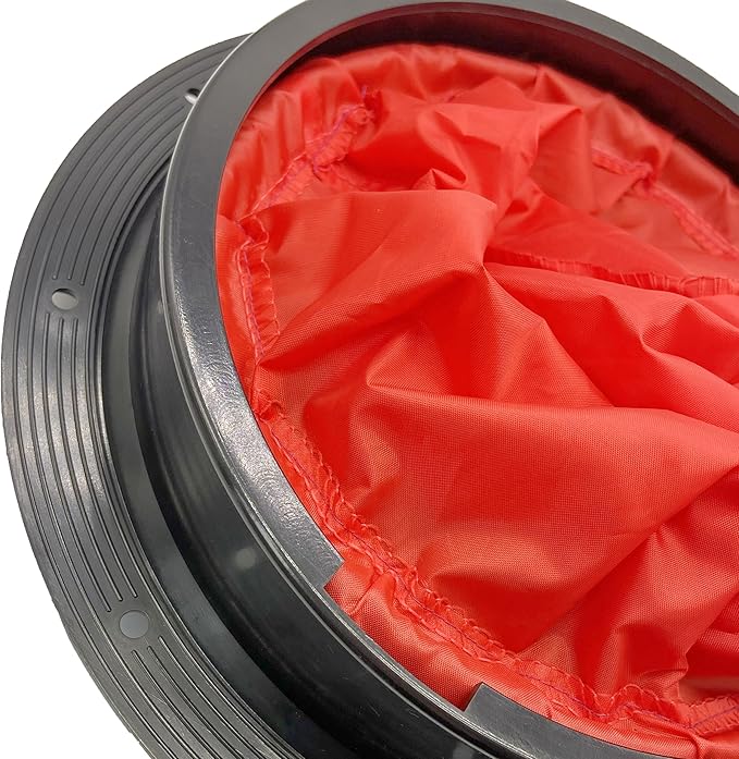 Round/Square Hatch Cover Deck Panel, ABS Sealed Hatch Cover kit with red Waterproof Bag, Suitable for Kayaking