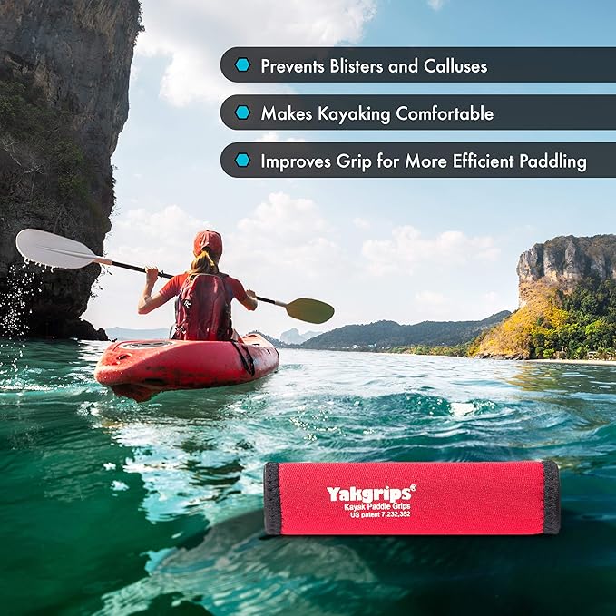 Paddle Grips for Take-Apart Kayak Paddle Shaft, Kayaking Accessories, Non-Slip Grip, Blister Prevention - Cascade Creek