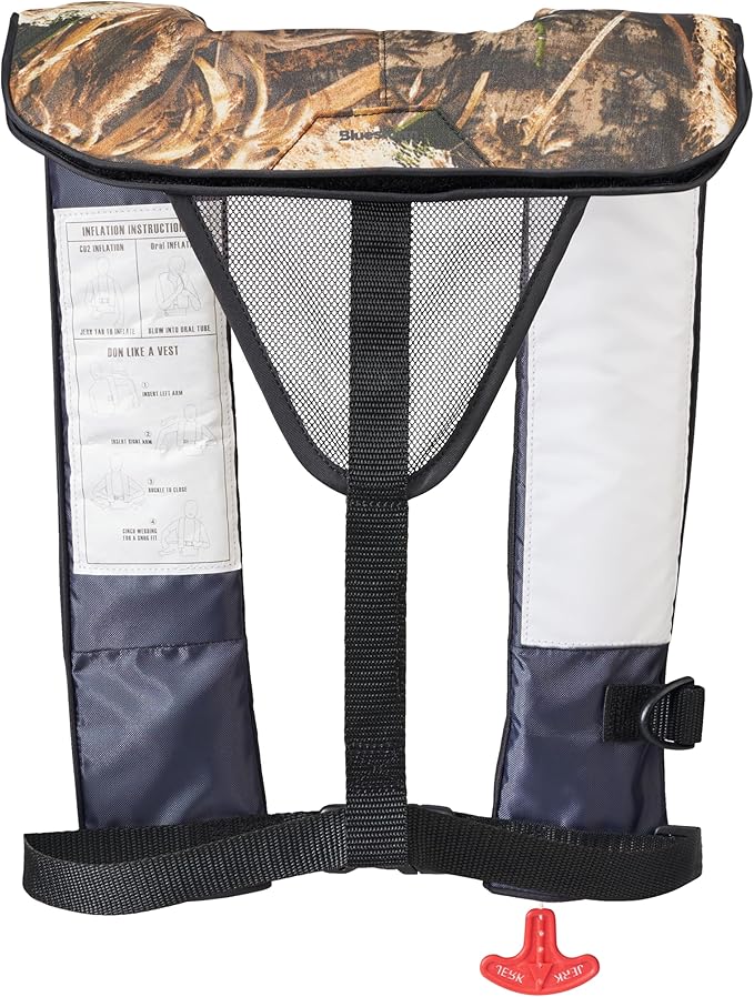 BLUESTORM Cirrus26 Inflatable PFD Life Jackets for Adults | US Coast Guard Approved Automatic Life Vest w/Manual Override Convertibility