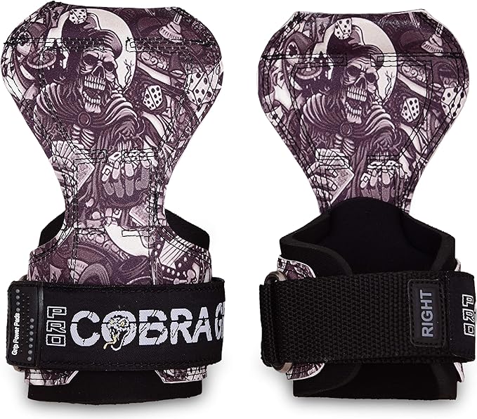 Cobra Grips PRO Weight Lifting Gloves Heavy Duty Straps Alternative Power Lifting Hooks for Deadlifts Adjustable Neoprene Padded Wrist Support Bodybuilding