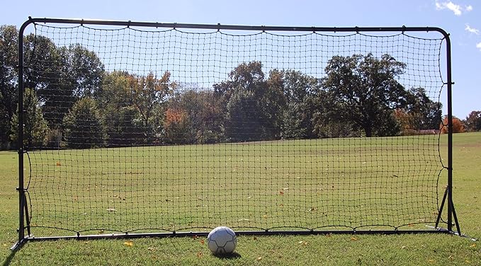 Trigon Sports Soccer Rebounder Net, 6’ x 12’ Bounce Back Net Soccer Goals for Backyard, Easy Setup, Kick Back Trainer for Passing, Ball Control & Volley Practice for Kids, Teens & Adults