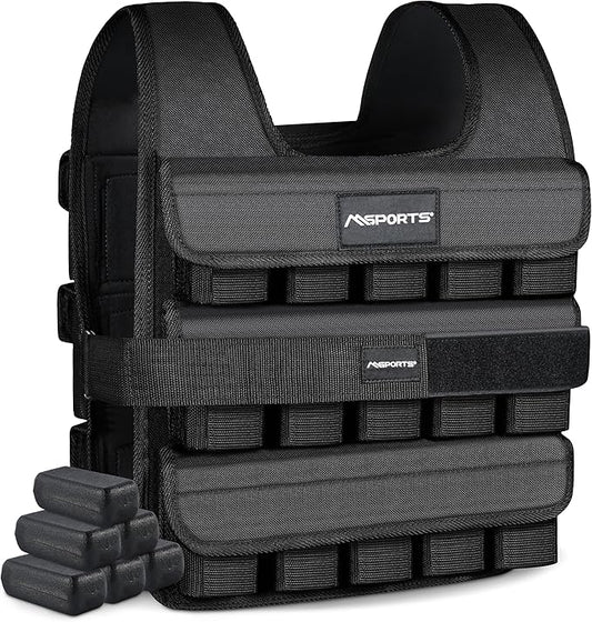 Weighted Vest Premium for Women & Men – Adjustable 11–65 lb, Running Vest, Walking Weight Vest, Tactical Style Training Vest for CrossFit, Strength, Cardio & Home Workouts