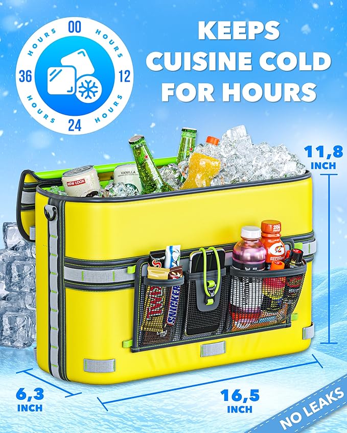 Skywin Kayak Cooler Behind Seat, Waterproof Cooler for Kayaking, Compatible with Lawn Chair Style Seats, Stores Drinks and Keeps Them Cool All Day