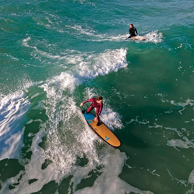 TAHE 8'4" Meteor Foam Surfboard – Premium Molded Soft Top | Durable, Lightweight & Stable | Ideal for Beginners, Rentals & Schools | Skin-Tec Construction for Long-Lasting Performance