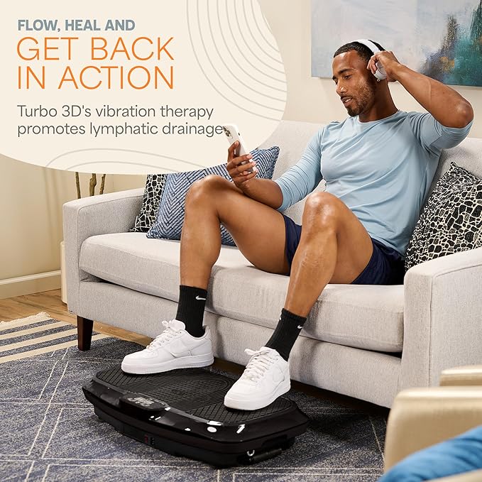 Lifepro Vibration Plate Exercise Machine with Magnetic Acupoints - Full Body Vibration Platform for Beginners and Recovery - Ideal Lymphatic Drainage Massager for Muscle Toning and Overall Fitness