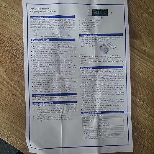 Fingertip Pulse Oximeter- HOLFENRY Mini Oximeter Oxygen Saturation Monitor for SpO2/Heart Rate/PI, Oxygen Monitor Fingertip 02 Pulse Oximeter Finger, Gray