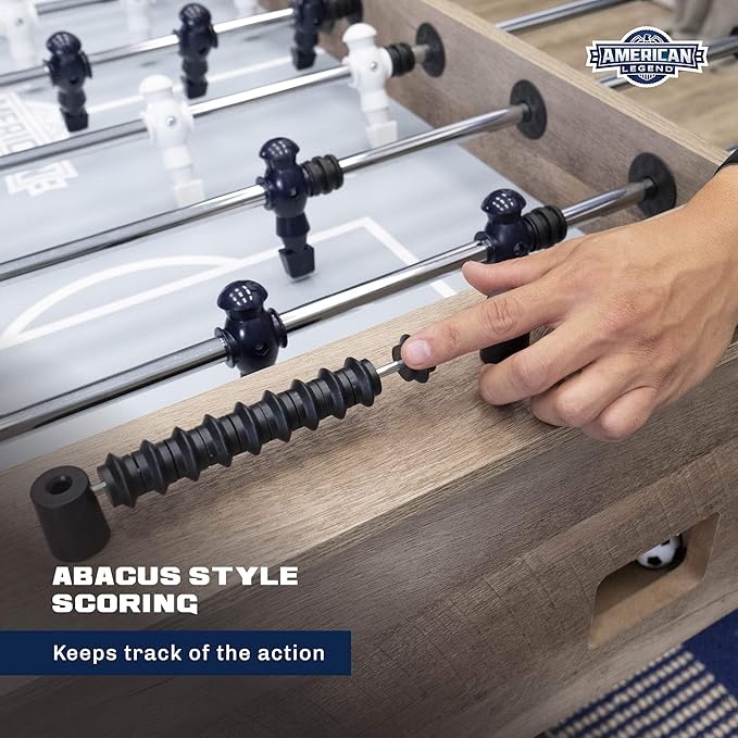 American Legend Foosball Tables - Modern Design - Official Size Playfield - Kirkwood and Manhattan Styles
