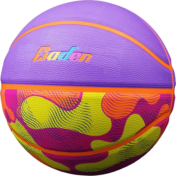 Baden | Legend Lifestyle Collection | Fun Design Outdoor Rubber Game Basketball | Youth & Adult Size 5,6,7