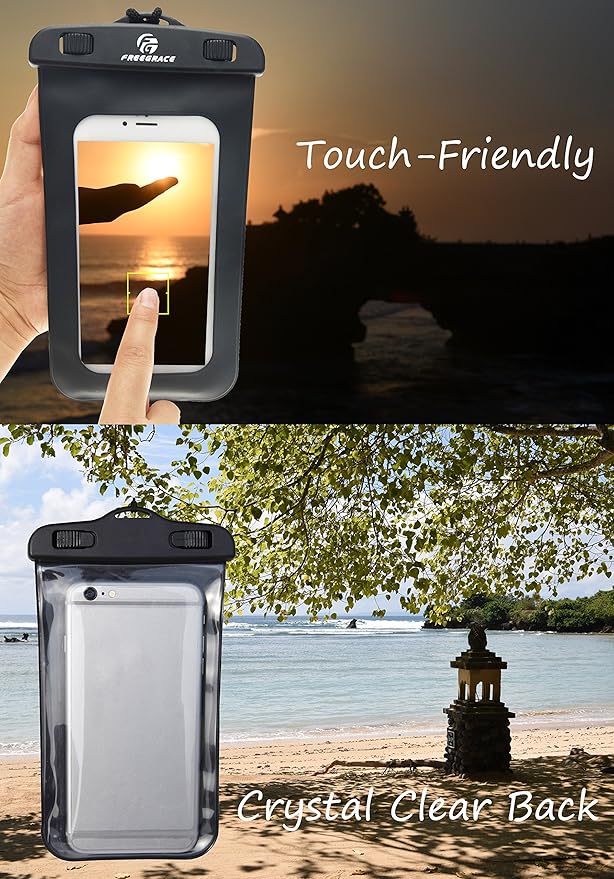 Freegrace Waterproof Dry Bag - Lightweight Dry Sack with Seals and Waterproof Case - Float on Water - Keeps Gear Dry for Kayaking, Beach, Rafting, Boating, Hiking, Camping and Fishing