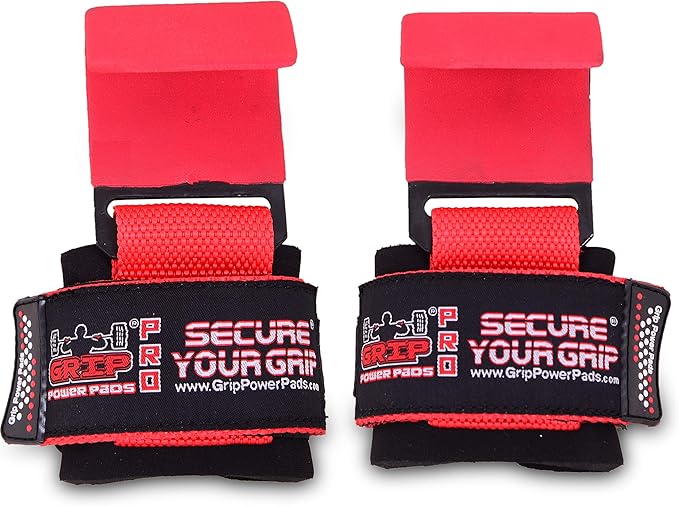 Weight Lifting Hooks Heavy Duty Lifting Wrist Straps Pull Ups Deadlift Straps Power Lifting Grips Padded Workout Straps for Weightlifting Gym Gloves for Men & Women Premium Workout Equipment
