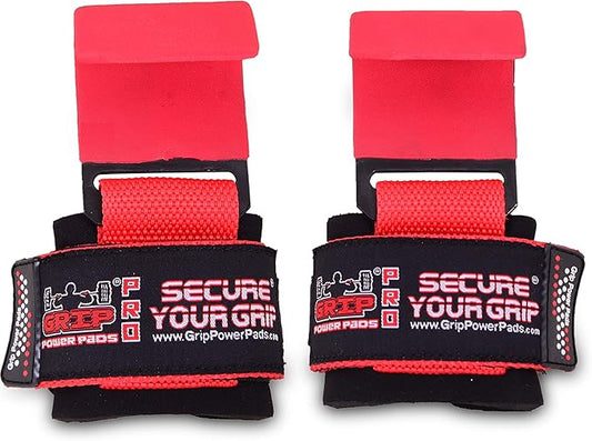 Weight Lifting Hooks Heavy Duty Lifting Wrist Straps Pull Ups Deadlift Straps Power Lifting Grips Padded Workout Straps for Weightlifting Gym Gloves for Men & Women Premium Workout Equipment
