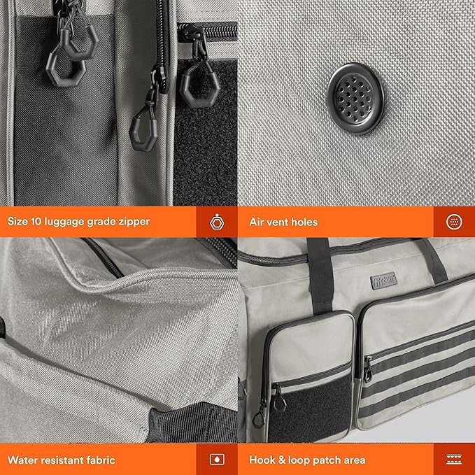 Fitdom 130L 36" Heavy Duty Extra Large Sports Gym Equipment Travel Duffle Bag W/Adjustable Shoulder Strap & 7 Compartments. Perfect for Soccer Baseball Basketball Hockey Football, Team Coaches & More