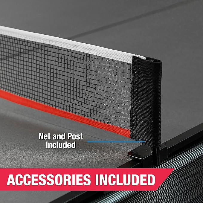 MD Sports Table Tennis Tables Multiple Styles Ping Pong Tables, Foldable for Easy Storage with Nets Included, Perfect for Family Game Rooms