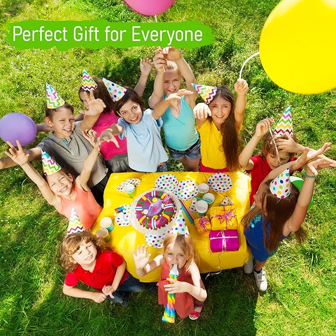 EVERICH TOY Paddle Ball Set, Badminton Set 4 Rackets, Great Gifts Easter Basket Stuffers for Kids Teens Adults and Family, Fun for Beach, Yard, and Lawn Play All Year Round