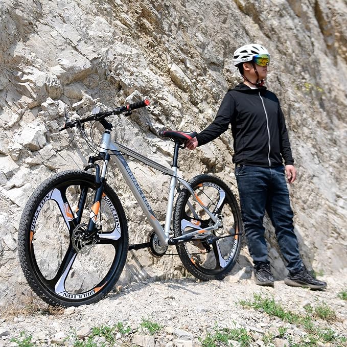 EUROBIKE 29” /27.5" Mountain Bike，29" Men Mountain Bike, Lightweight Aluminum Frame,Front Suspension Daul Disc Brakes 21 Speed Bicycles for Mens Bikes Mountain Bike for Adults