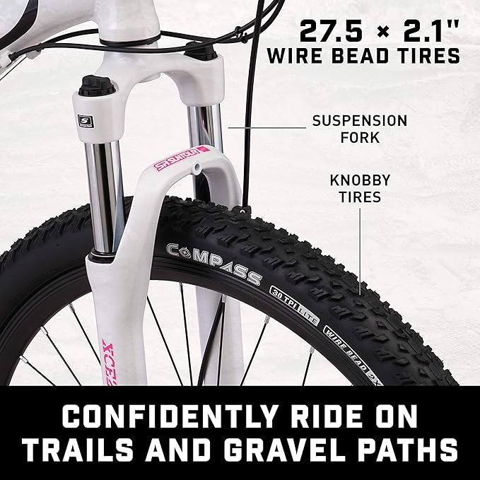 Mongoose Switchback Comp Expert Sport Trail Mountain Bike for Adult Men Women, 16/18/21-Speed Options, 27.5-Inch Wheels, Disc Brakes, Small Medium or Large Aluminum Frames, Hardtail Bicycles