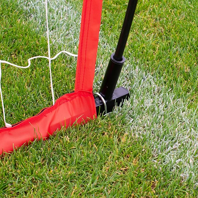 Hy-Pro 12ft x 6ft Portable Soccer Goal – Foldable Frame with Durable Materials, Easy Setup, and Carry Bag with Secure Pegs – Outdoor Soccer Goals for Backyard Training