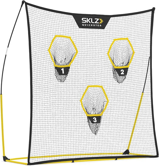SKLZ Quickster Football Net: Portable, Durable Training Goal for Football Practice – Easy Setup, Stable Design, Ideal for Improving Passing and Kicking Accuracy and Skill Development