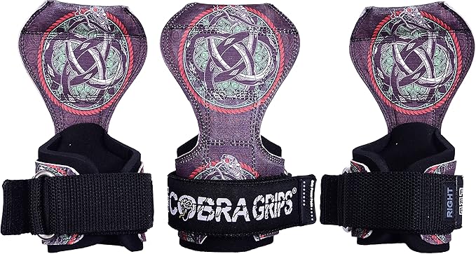 Cobra Grips PRO Weight Lifting Gloves Heavy Duty Straps Alternative Power Lifting Hooks for Deadlifts Adjustable Neoprene Padded Wrist Support Bodybuilding