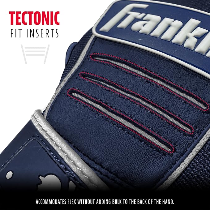 Franklin Sports MLB Baseball Batting Gloves - CFX Pro Adult + Youth - Baseball + Softball - Multiple Sizes + Colors