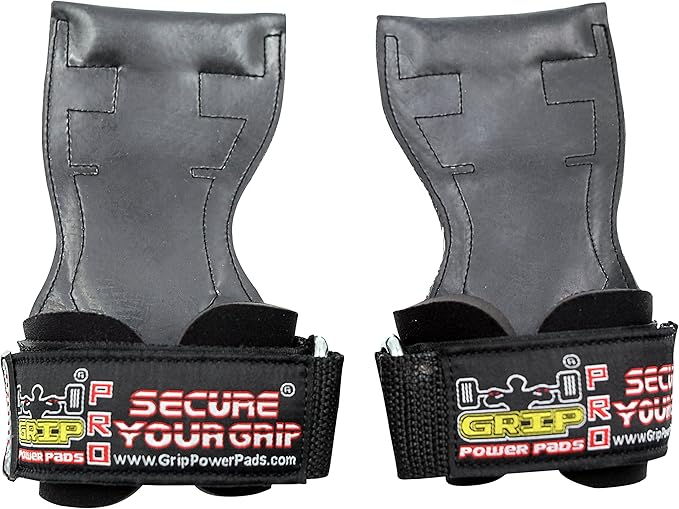 Lifting Grips PRO Weight Gloves Heavy Duty Barbell Gymnastics Straps Alternative to Power Hooks Deadlifts Adjustable Neoprene Padded Wrist Wrap