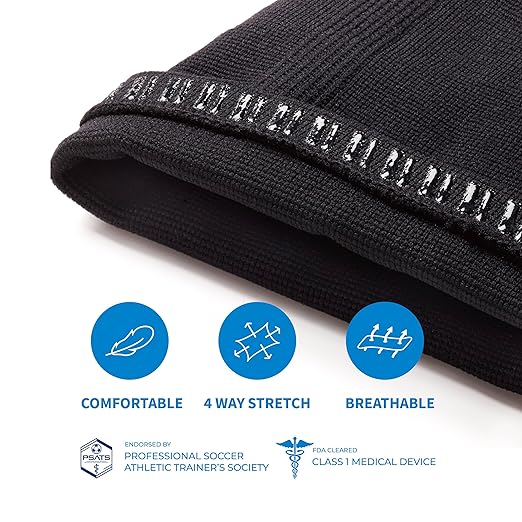 LP SUPPORT 667 Compression Sleeve Leg Full Length for Sports, Cycling, Running, Basketball, for Men Women (White, L, 1pcs)