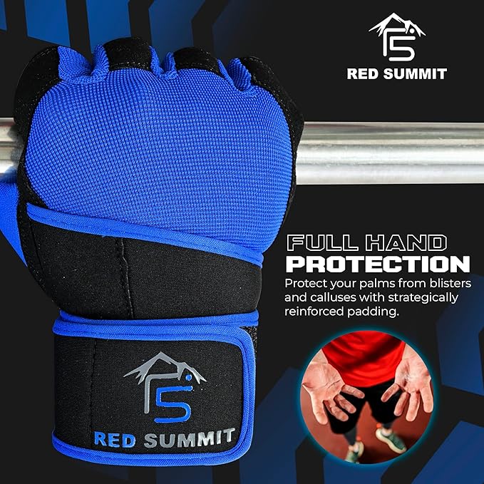 Weight Lifting Gym Gloves for Men & Women, Workout Exercise Gloves with Wrist Support & Anti-Slip Palm for Hanging, Rowing, Pullups, Bodybuilding, Powerlifting & Calisthenics