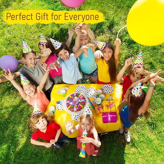 EVERICH TOY Paddle Ball Set, Badminton Set 4 Rackets, Great Gifts Easter Basket Stuffers for Kids Teens Adults and Family, Fun for Beach, Yard, and Lawn Play All Year Round