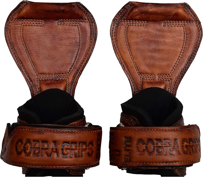 Cobra Grips PRO Weight Lifting Gloves Heavy Duty Straps Alternative Power Lifting Hooks for Deadlifts Adjustable Neoprene Padded Wrist Support Bodybuilding