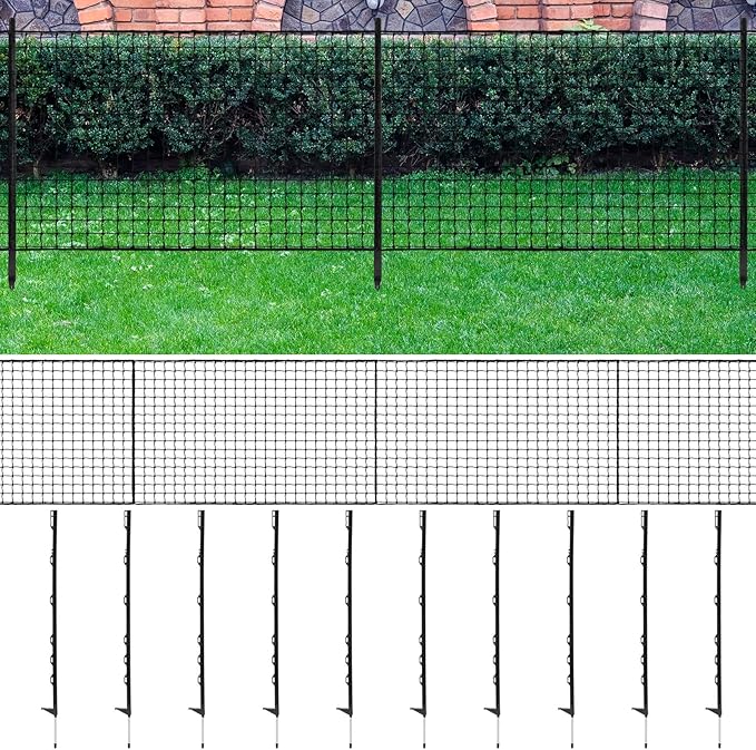 Cricket Ball Stop Net Backstop 66ft x 3ft Post and Net Package for Backyard Heavy Duty Removable Barrier Defensive Netting for Outdoor Yard Dog Fence