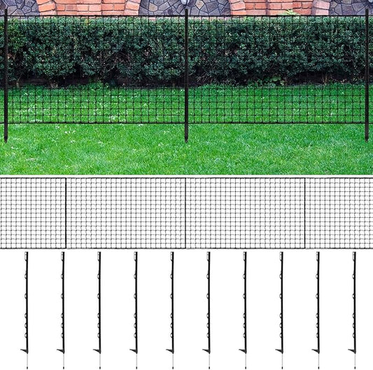 Cricket Ball Stop Net Backstop 66ft x 3ft Post and Net Package for Backyard Heavy Duty Removable Barrier Defensive Netting for Outdoor Yard Dog Fence