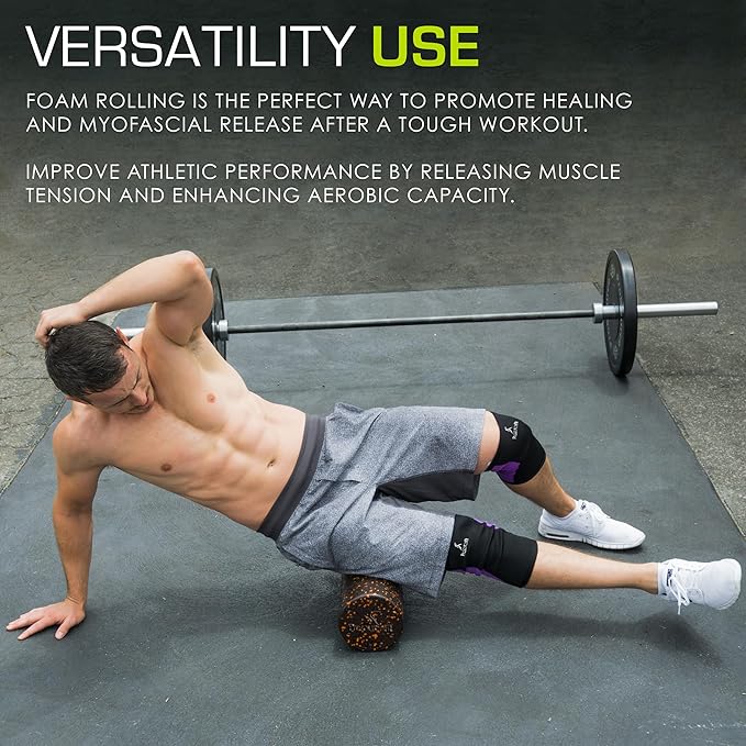 ProsourceFit High Density Foam Rollers 36 - inches Long,Firm Full Body Athletic Massage Tool for Back Stretching, Yoga, Pilates, Post Workout Muscle Recuperation