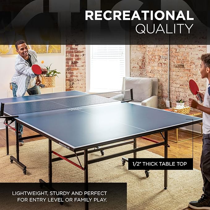 STIGA Advantage Series Ping Pong Tables - 13, 15, 19, and 25mm Tabletops - Quickplay 10 Minute Assembly - Playback Mode - Recreational to Tournament Level