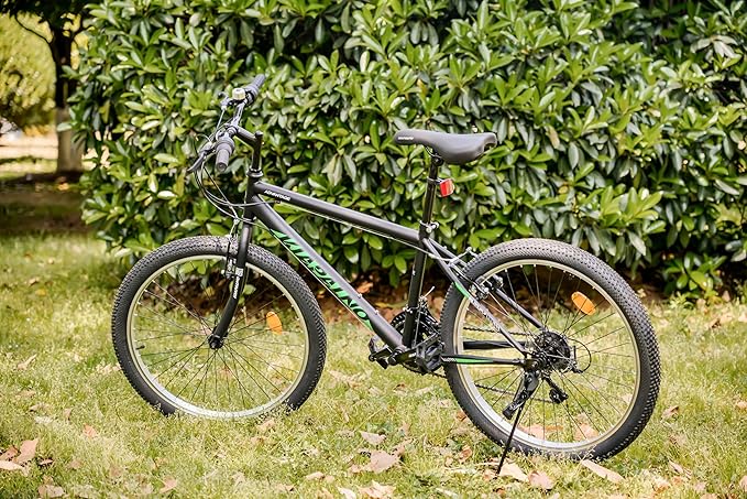 Mountain Bike 24 26 Inch, 21 Speeds Aluminum Frame/High-Carbon Steel Frame, Front Suspension Boys Girls Sport Bike, Adult Teens Bicycle for City Commuters, Summer Ride and Short Trip Camping