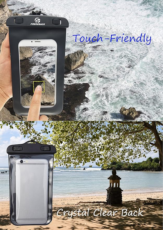 Freegrace Waterproof Dry Bag - Lightweight Dry Sack with Seals and Waterproof Case - Float on Water - Keeps Gear Dry for Kayaking, Beach, Rafting, Boating, Hiking, Camping and Fishing