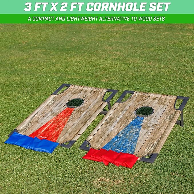 GoSports Portable Cornhole Game Sets – Premium Outdoor Lawn or Beach Toss Game for Kids and Adults