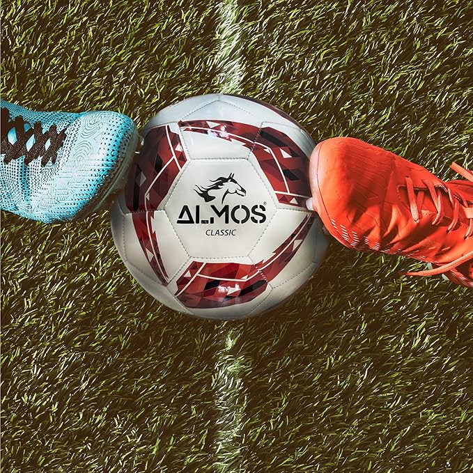 Almos Classic 32 Soccer Ball – for Club Match, Training, Match Performance, Indoor & Outdoor Soccer, Suitable for Grass & Astro | 32 Panel | for Youth & Adult Soccer Players |