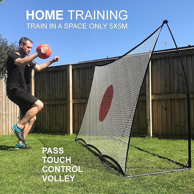 QUICKPLAY Spot Target Soccer Rebounder | Weather-Resistant Rebound Net with Carry Bag | Great for Passing, Receiving, and Trapping Practice | Ideal for Team or Solo Training