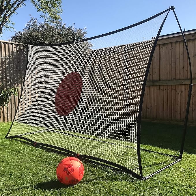 QUICKPLAY Spot Target Soccer Rebounder | Weather-Resistant Rebound Net with Carry Bag | Great for Passing, Receiving, and Trapping Practice | Ideal for Team or Solo Training